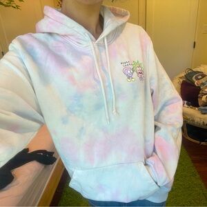 rick and morty tie dye cotton heavyweight sweatshirt